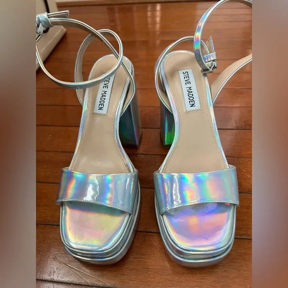 Steve Madden Iridescent Platform Heels - Picture 2 of 7